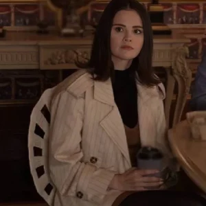 Only Murders in the Building S5 Selena Gomez Pinstripe Coat