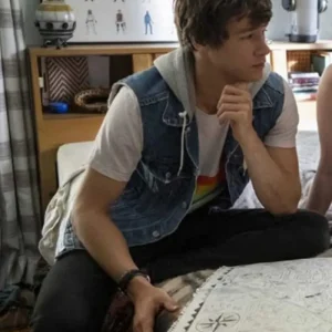 The Map of Tiny Perfect Things Mark Denim Vest