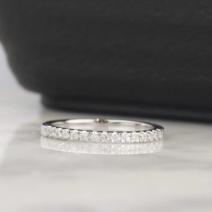 .15 CTW Diamond Half Eternity Ring 18K White Gold HE423-4 WG