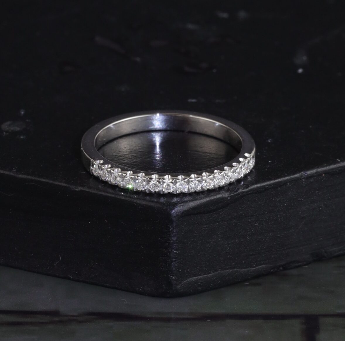 .15 CTW Diamond Half Eternity 18K White Gold HE423-6 WG