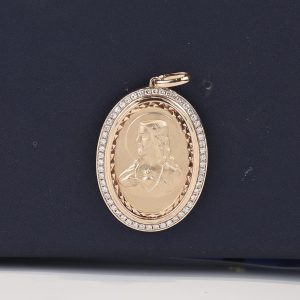 .287 CTW Diamond Medallion Pendant 14K Rose Gold PN147-RG