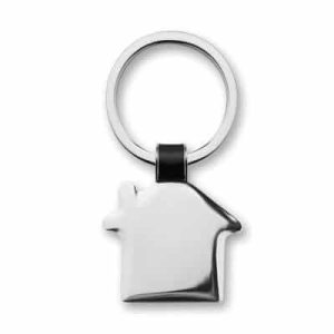 House Shaped Metal Keyring